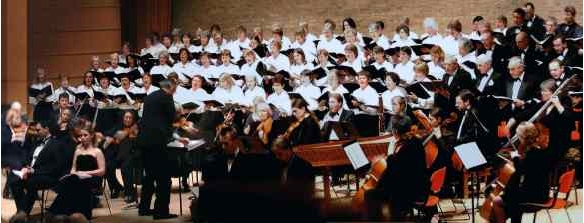 Collegium Laureatum singing in concert